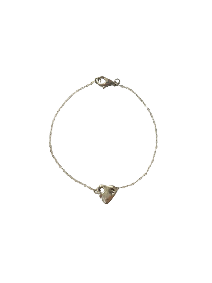 heart bracelet (silver) $25