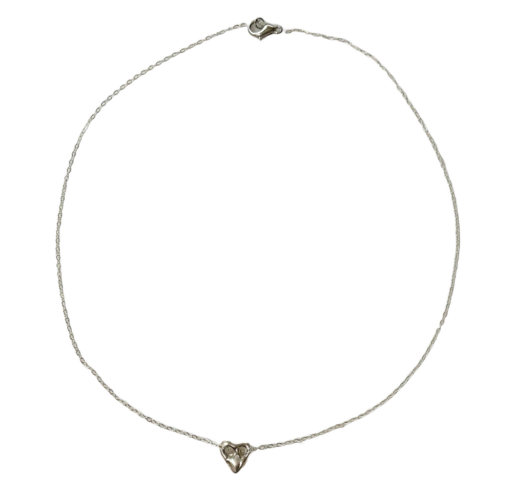heart necklace (silver) $30