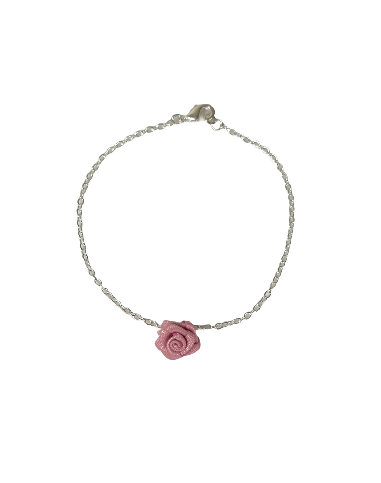 Rose bracelet (silver) $20
