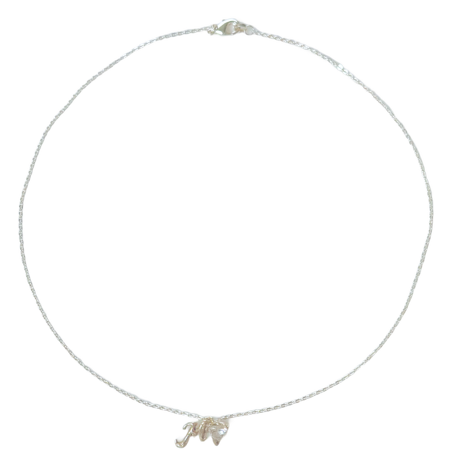 Initial Love Necklace (Silver) $80