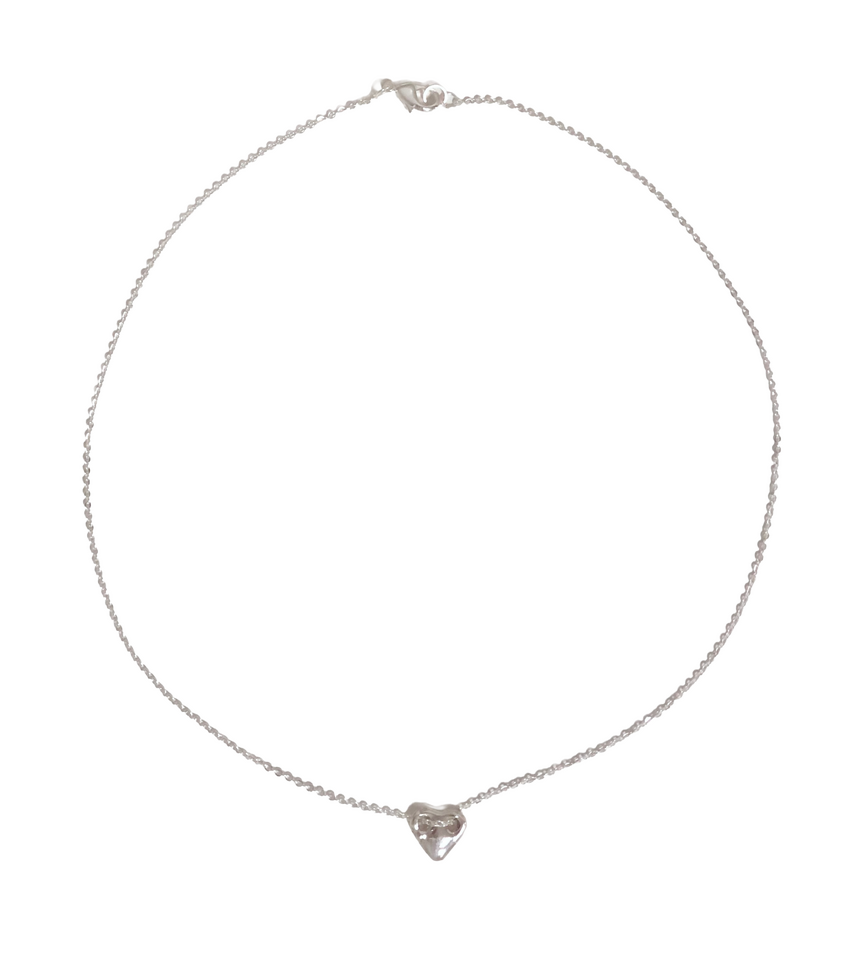 heart necklace (silver) $30