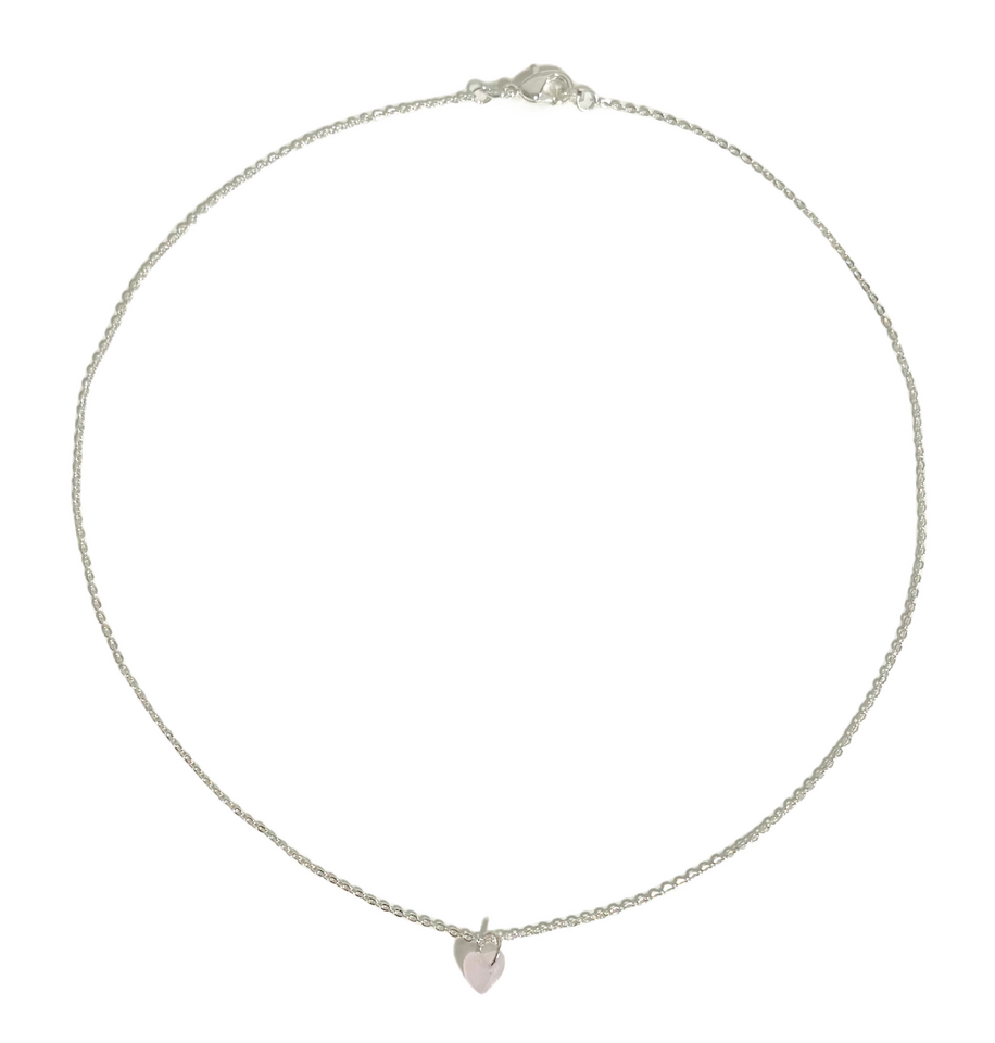 cream heart necklace: SOLD OUT