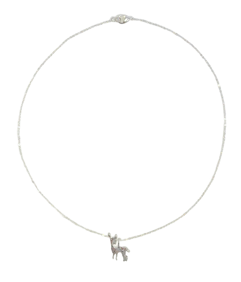 new! BAMBI NECKLACE: (silver) $45